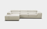 Geranium 6pc Modern Motion Leather Sectional with Storage
