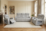 Lavorno Modern Leather Reclining Sofa Set