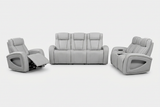 Lavorno Modern Leather Reclining Sofa Set