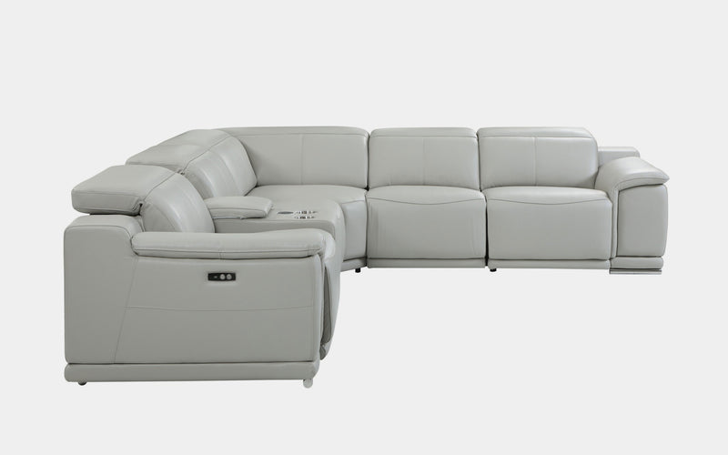 Morning Glory Modern Motion Reclining Sectional Sofa