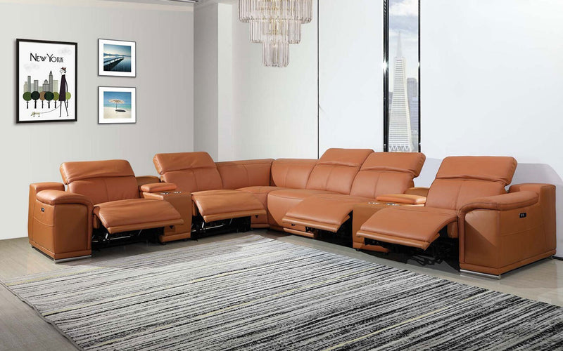 Morning Glory Modern Motion Reclining Sectional Sofa